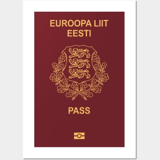 Estonia passport Posters and Art